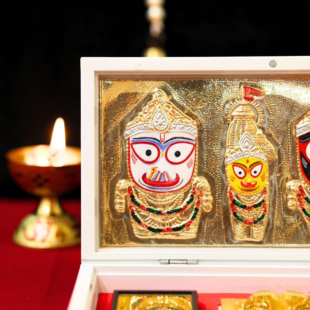 Divine Jagannath Pocket Temple - Gold Plated