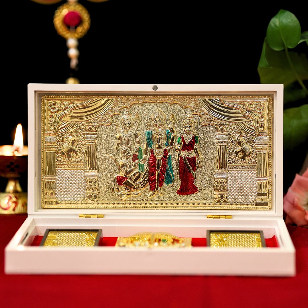 Divine Ram Darbar Pocket Temple - Gold Plated