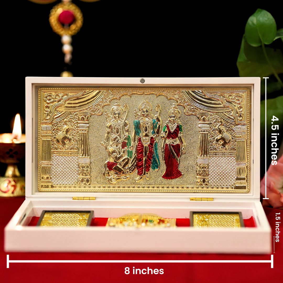 Divine Ram Darbar Pocket Temple - Gold Plated