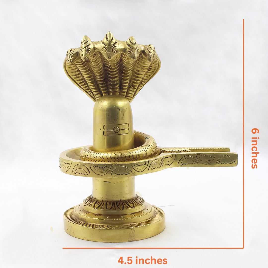 Brass Shivalinga Statue