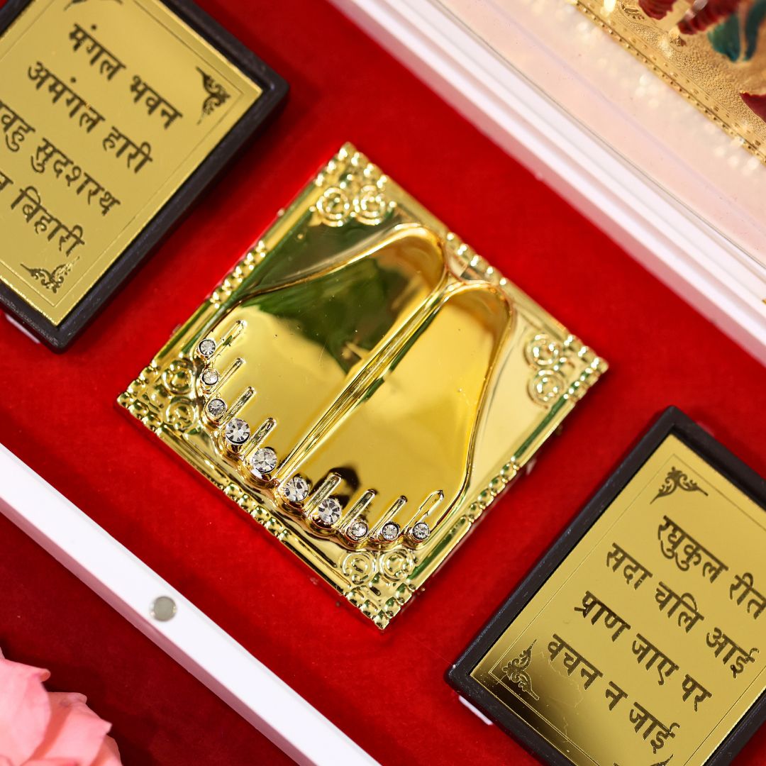 Divine Ram Darbar Pocket Temple - Gold Plated