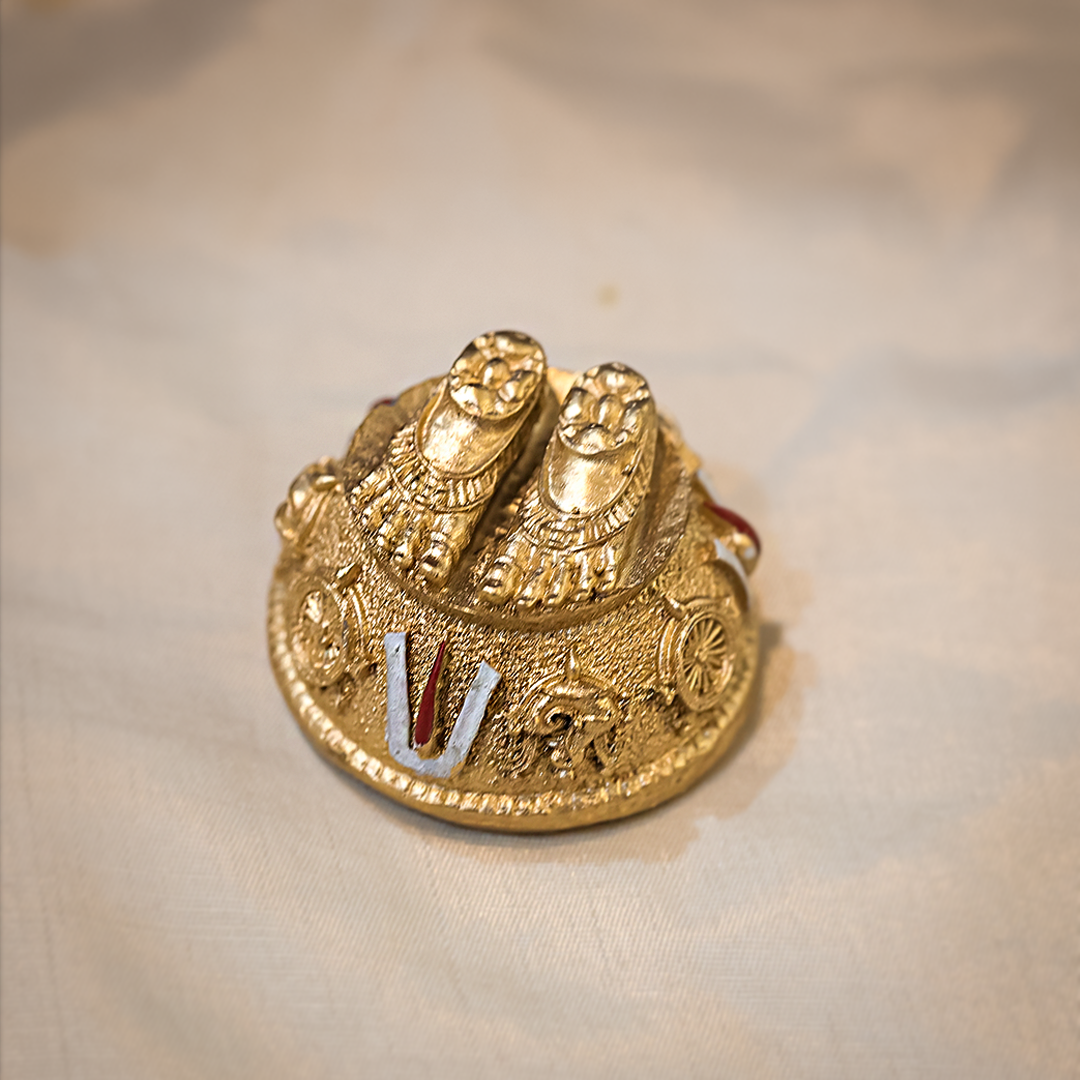 Balaji Charan with Shanku Chakra Namam – Gold Plated