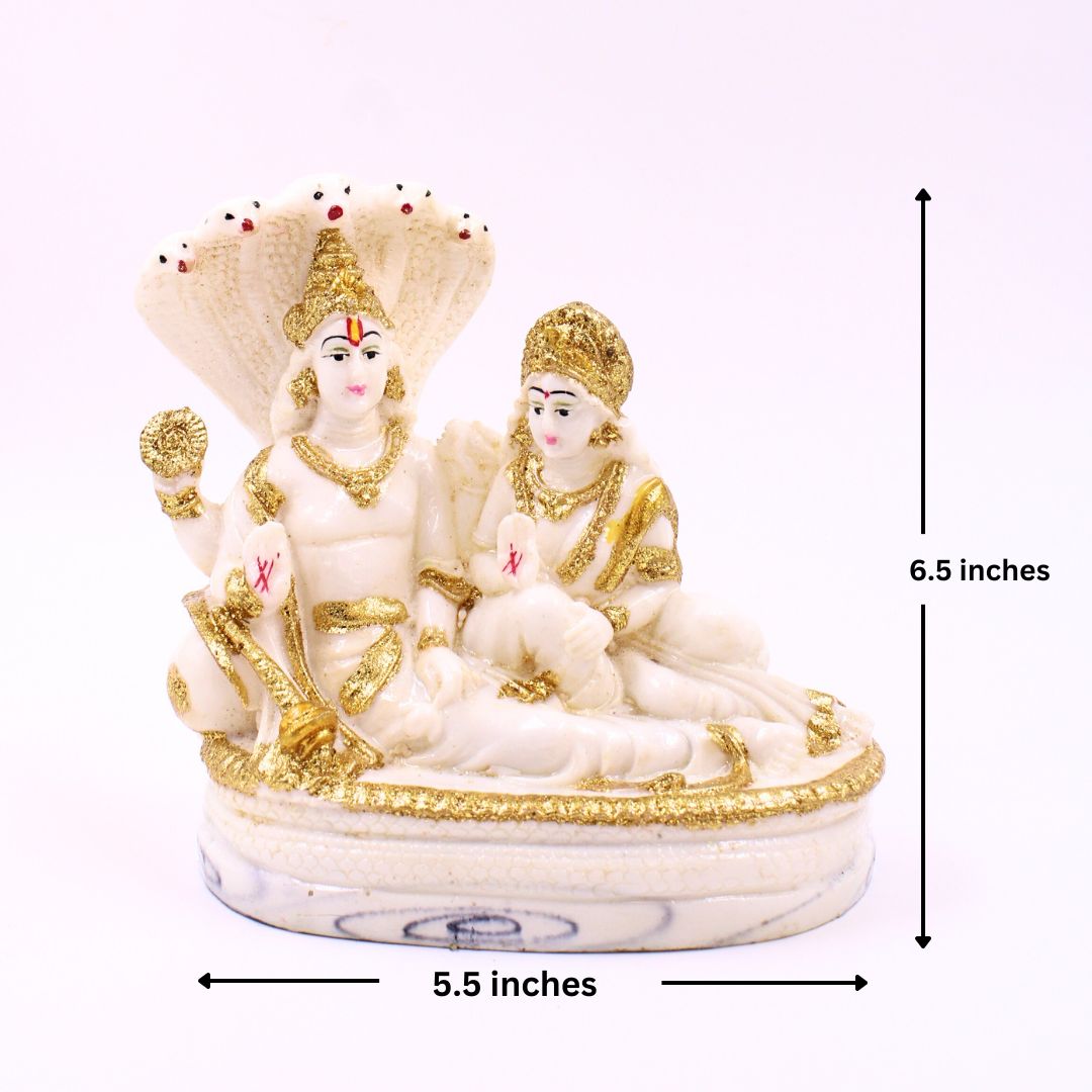 Lord Vishnu Divine Idol - Marble Finish