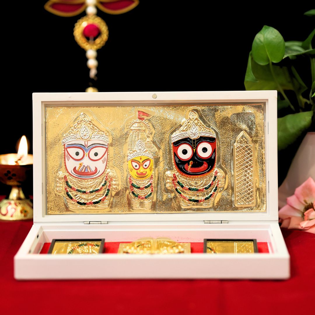 Divine Jagannath Pocket Temple - Gold Plated