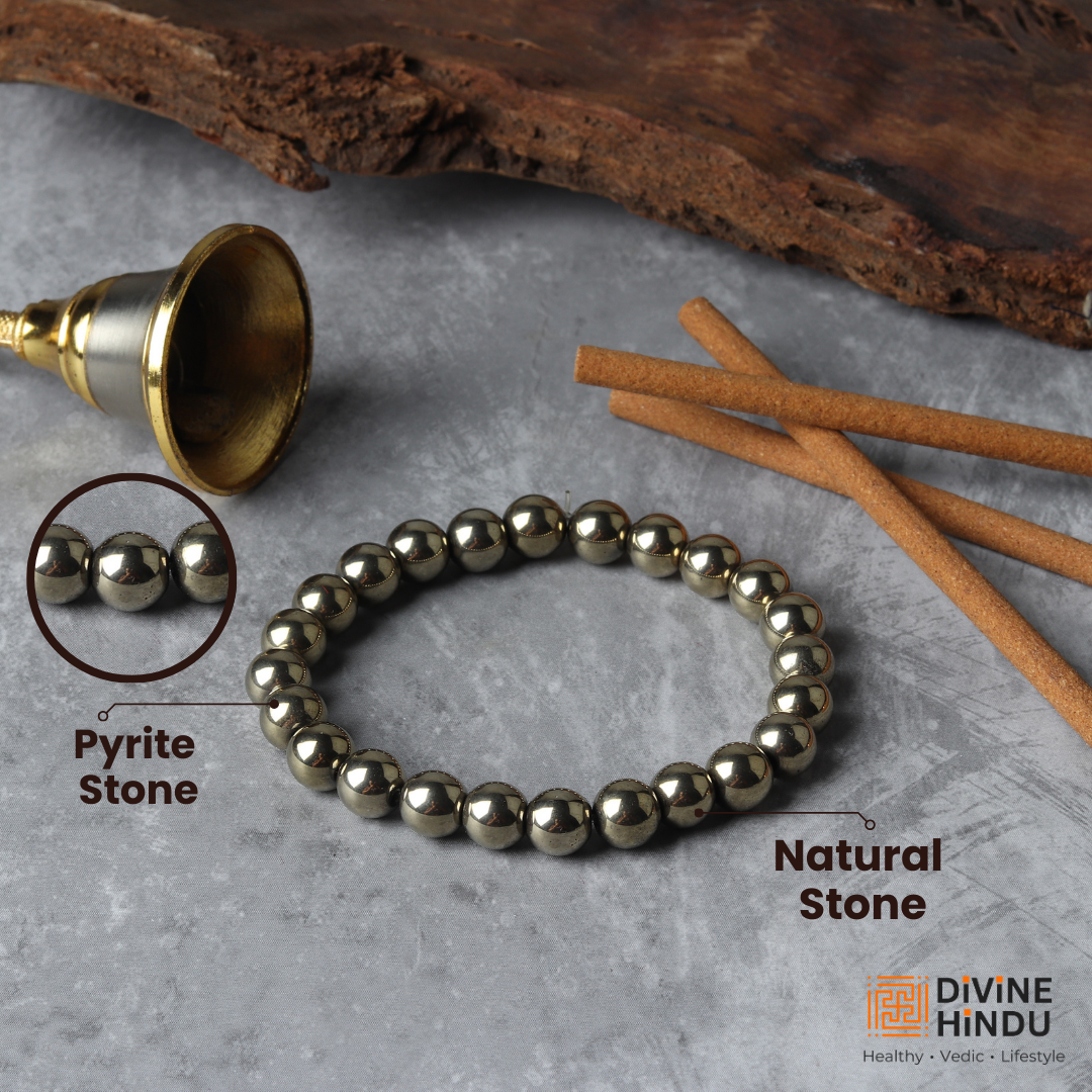 Golden Pyrite Stone Wealth Bracelet