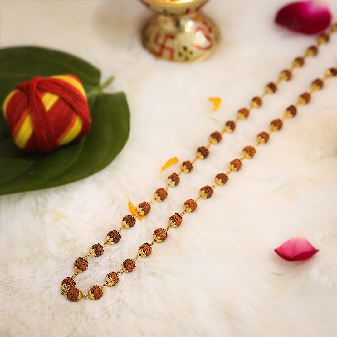 Divine Rudraksha Necklace - 54 Beads