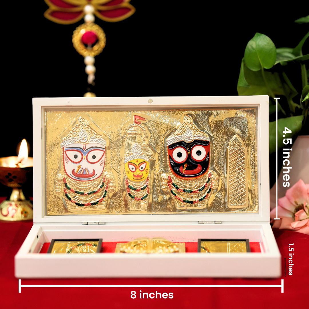 Divine Jagannath Pocket Temple - Gold Plated