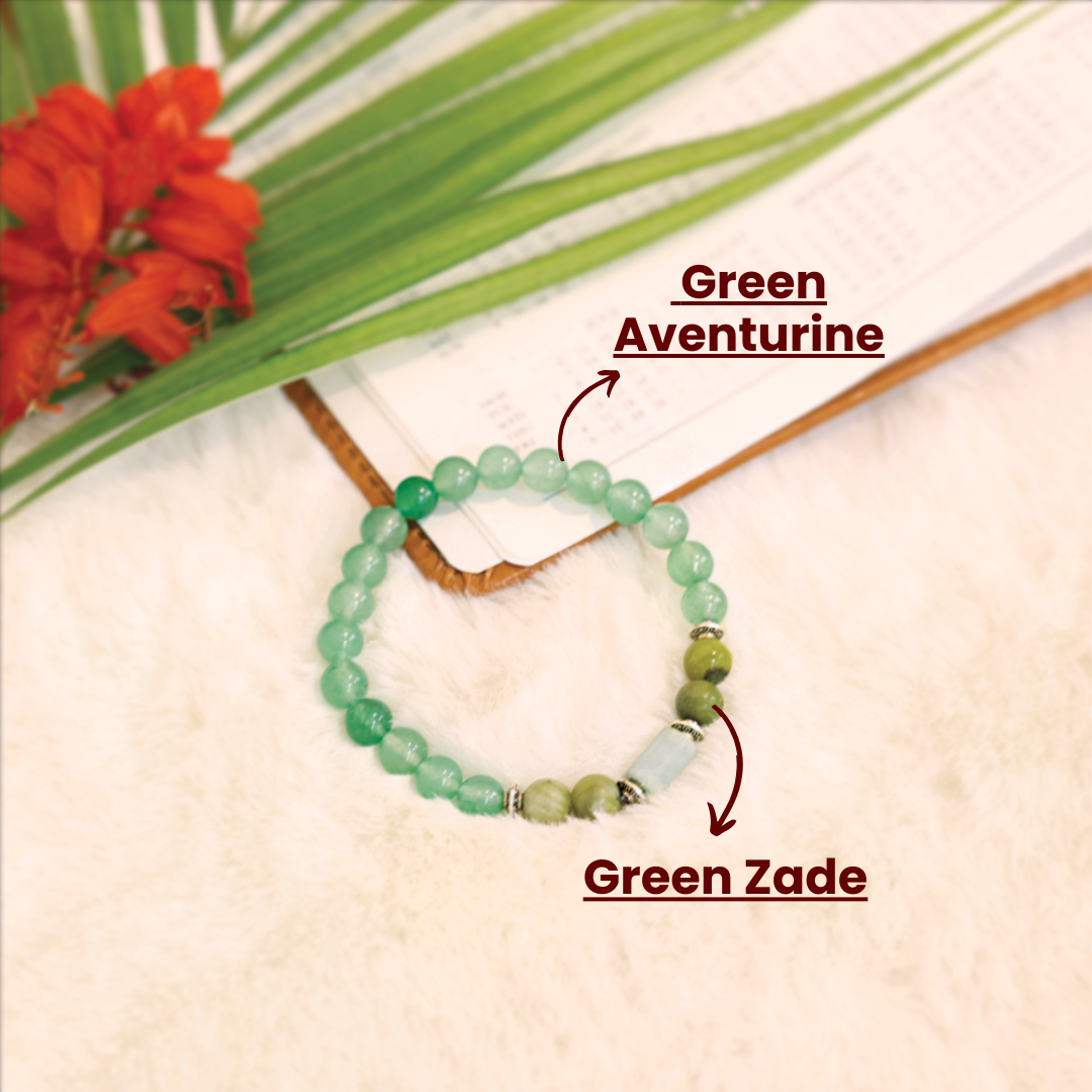 Green Aventurine Bracelet (Mithun Rashi) Gemini