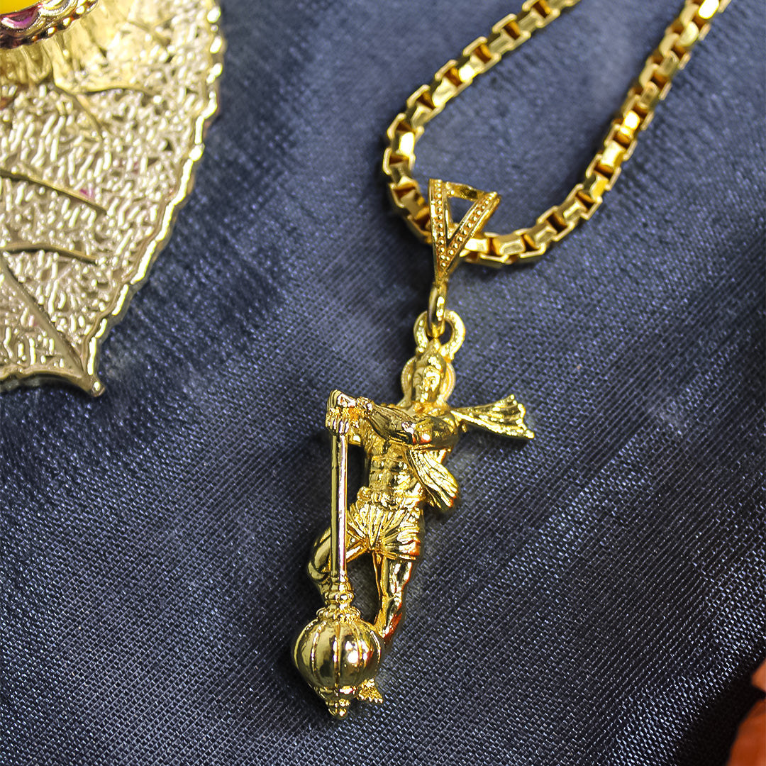 Gold Plated Lord Hanuman Pendant