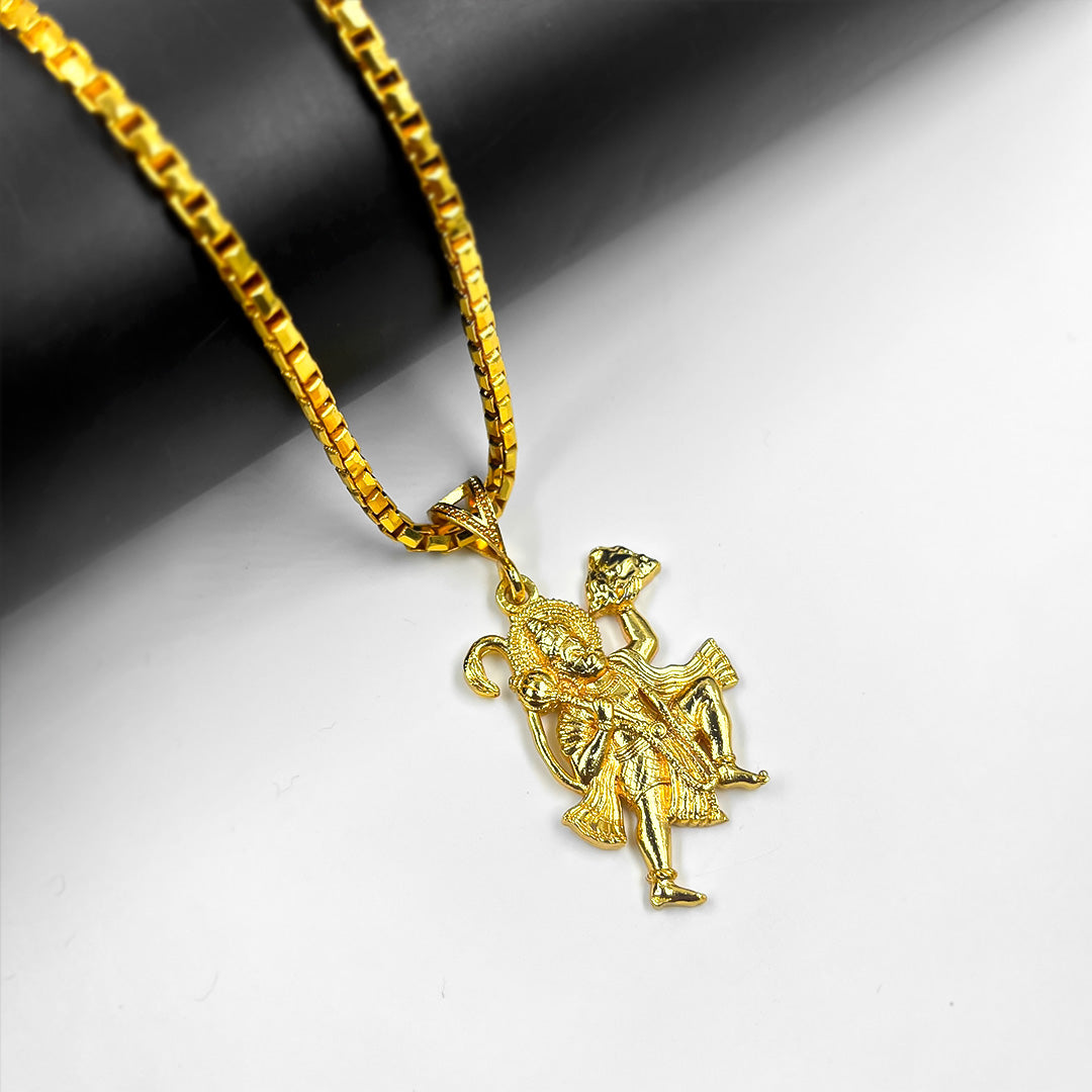 Gold plated Lord Hanuman Pendant