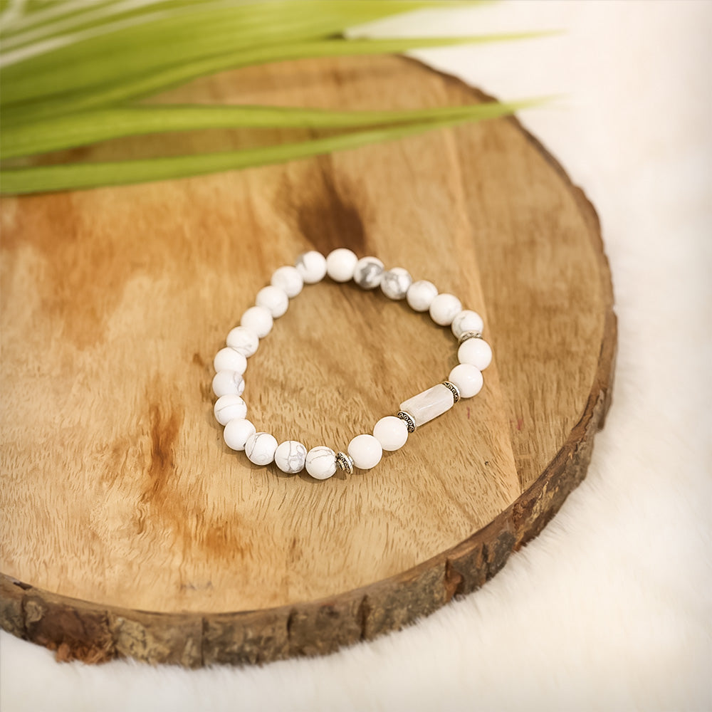 Howlite Bracelet (Karka Rashi) Cancer