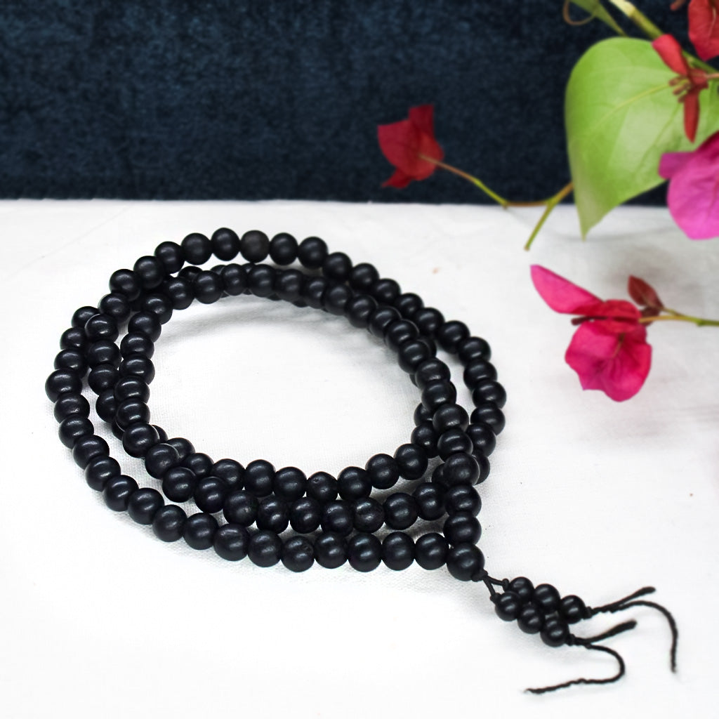 Karungali Strechable Mala 108 Beads