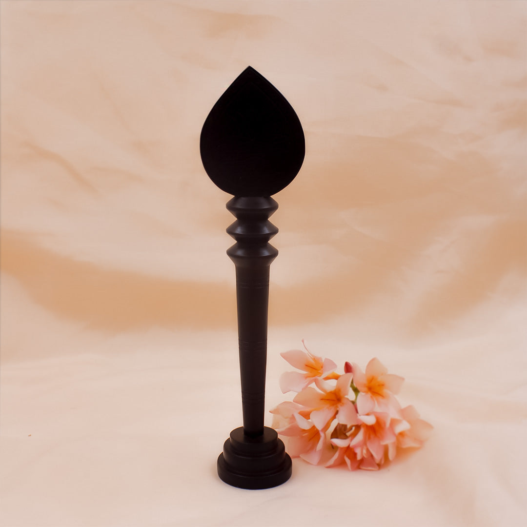 Divine Hindu Karungali Vel with Base/ Karungali Murugan Astra | Ebony wood