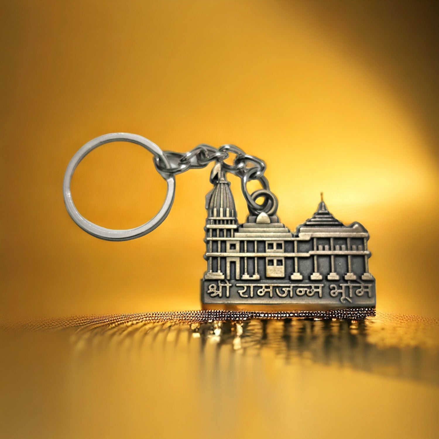 Divine Hindu Ram Mandir Keychain