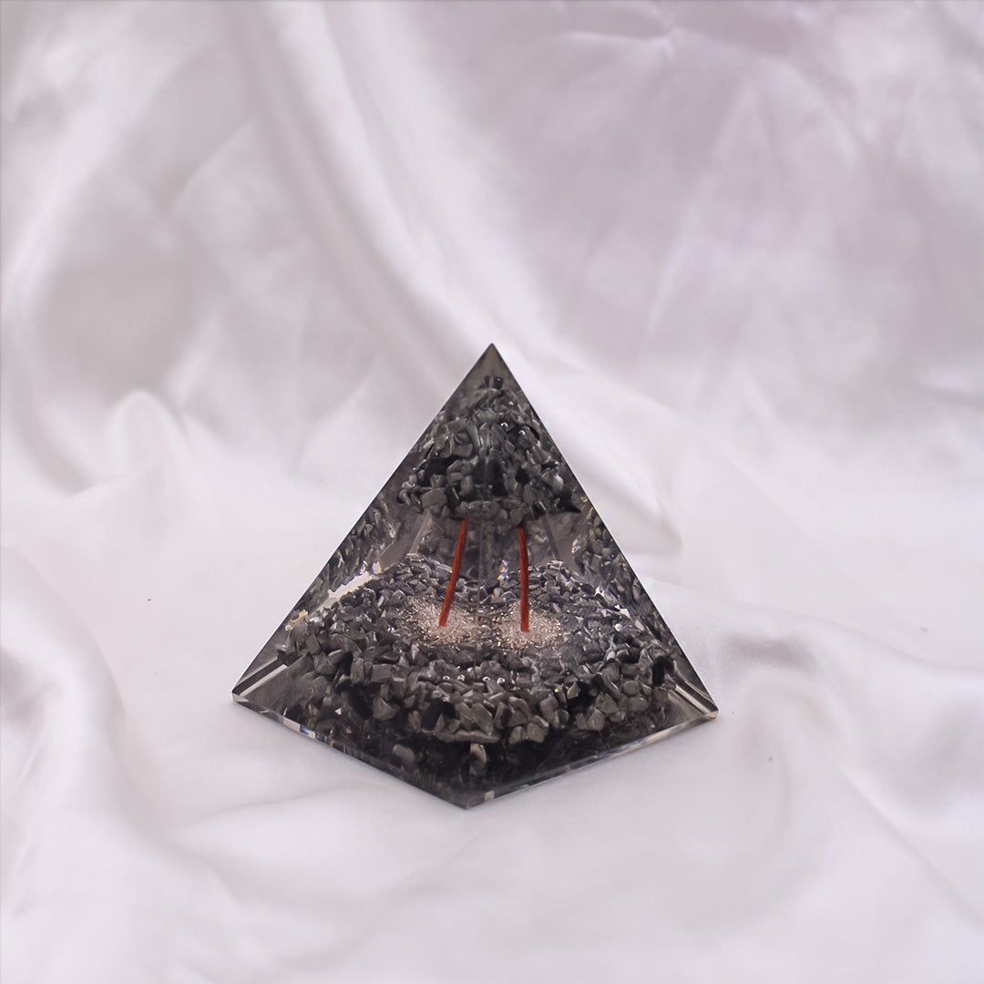 Natural Pyrite Stone Money Attraction Pyramid for Home & Office