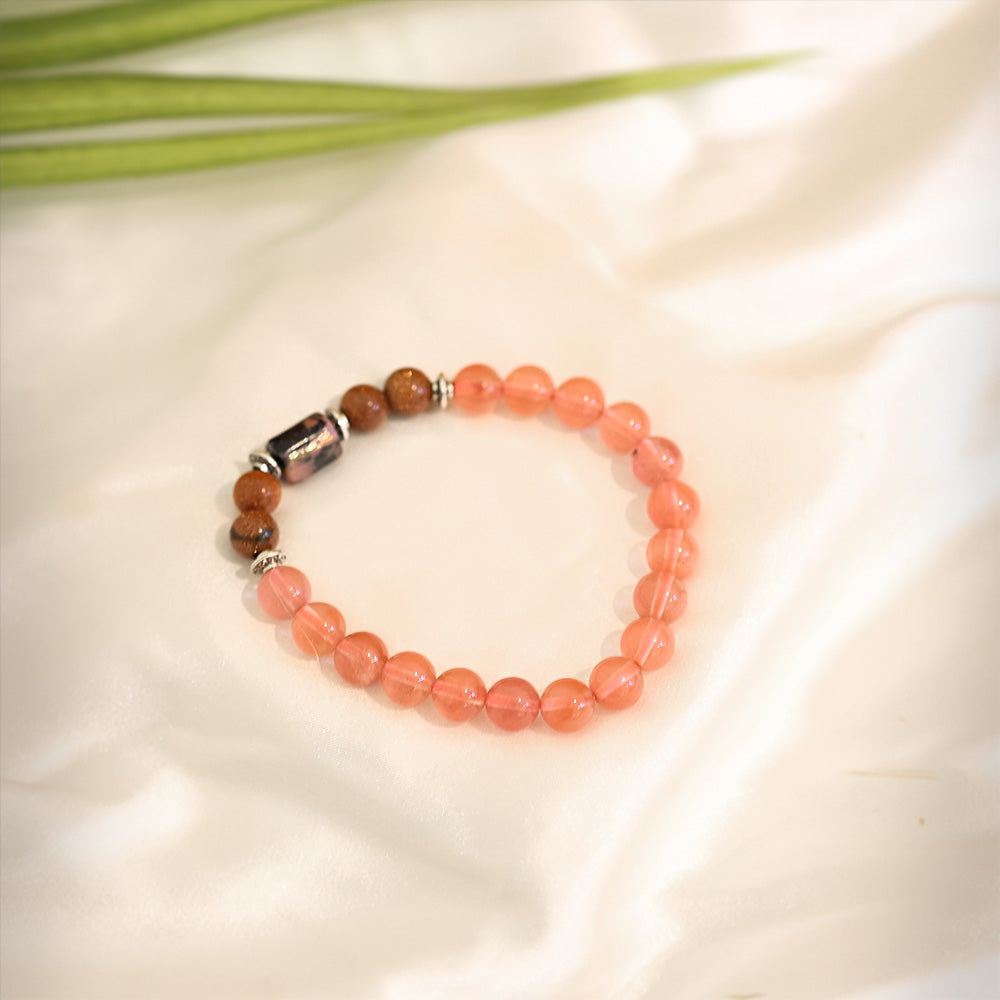 Rose Quartz Bracelet (Vrishayik Rashi) Scorpio