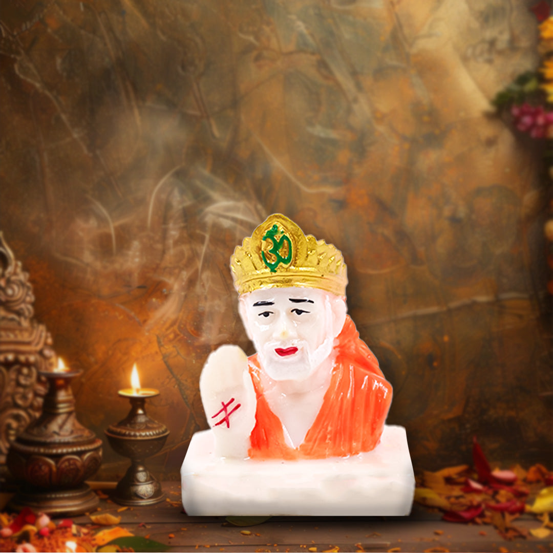 Sai Baba Divine Idol - Marble Finish