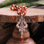 High-quality Gold Plated Rudraksha OM Shiva Trishool Necklace