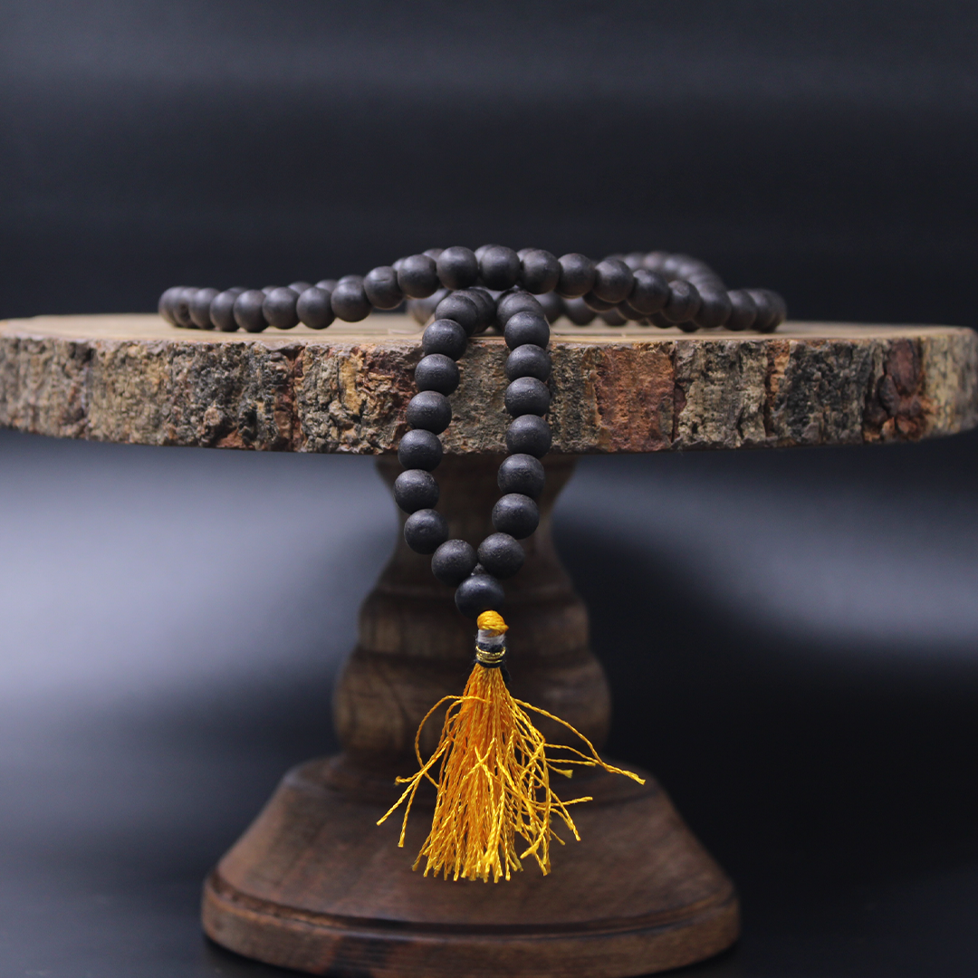 Original Karungali Malai 108-Beads Ebony Wood