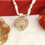 Sacred Tulsi Mala Pendant featuring Shri Ram for spiritual blessings.